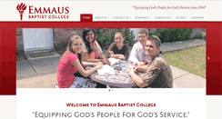 Desktop Screenshot of emmausbaptistcollege.com